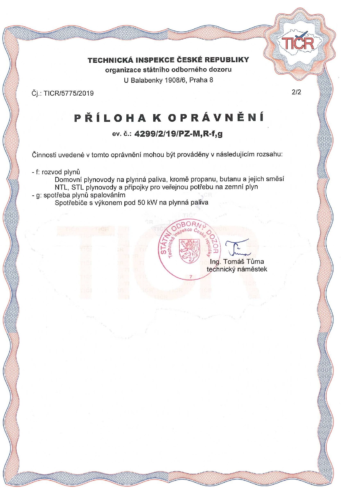 Certifikát